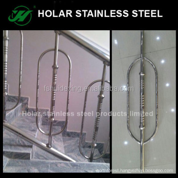 Stainless steel balcony railing handrail glass clamp